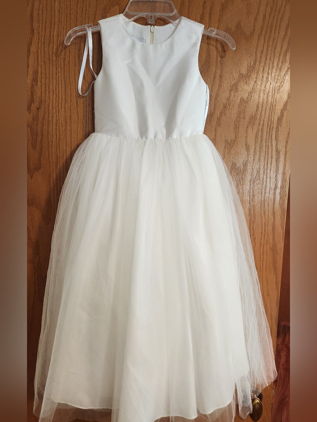 Dessy Girl Sz 4 Ivory Flower Girl Dress